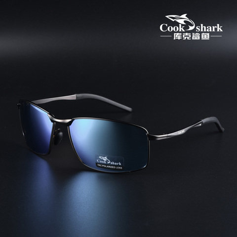 Cook Shark – lunettes de soleil polarisées pour hommes, verres de conduite tendance, Protection UV ► Photo 1/6