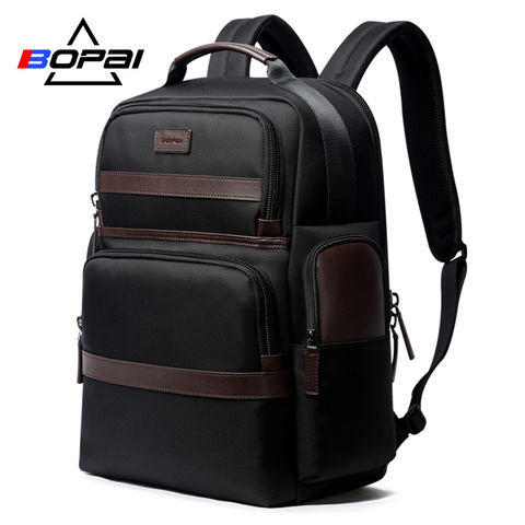 BOPAI-sac à dos Anti-vol, recharge USB 15.6 pouces, pour hommes et femmes, Cool, voyage, avec bouteille d'eau, pochette ► Photo 1/6