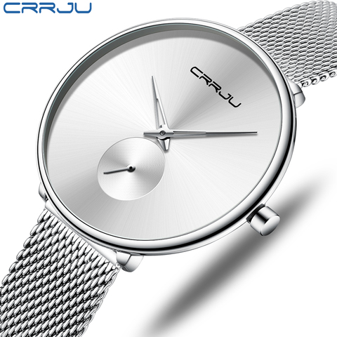 CRRJU-montres de luxe pour femmes, bracelet Slim, à la mode, minimaliste, étanche, collection 2022 ► Photo 1/6