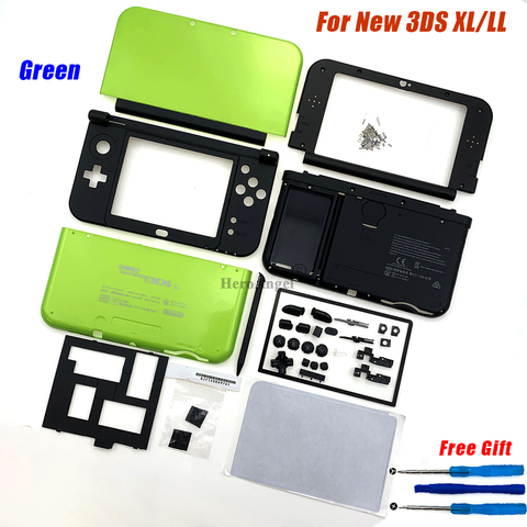 Coque de remplacement pour 3DS LL/XL, 1 ensemble complet avec boutons, vis, plaque de couverture pour Console ► Photo 1/6