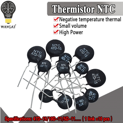 Résistance thermique NTC 5D-11 10D-9 10D-11 47D-15 10D-20 10D-13 8D-11 10D-15 5D-15 10D-7 MF11-103 33D-7 8D-20 5D-9 10 pièces ► Photo 1/6