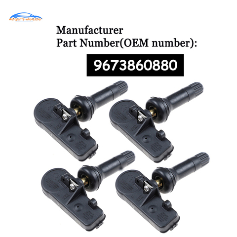 Capteur de pression des pneus, 9673860880 MHz, 4 pièces, pour P eugeo 5430 T5 307 T7 308 T84 3008 W24 RCZ T75 TPMS, 5008 5430W0 433. W0 ► Photo 1/6