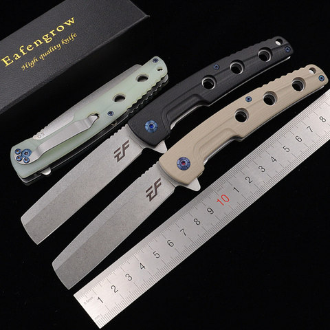 Eafengrow-lame EF941 véritable D2 lame G10 poignée rasoir tactique, de poche de Camping et de chasse, outil EDC, couteau pliant ► Photo 1/6