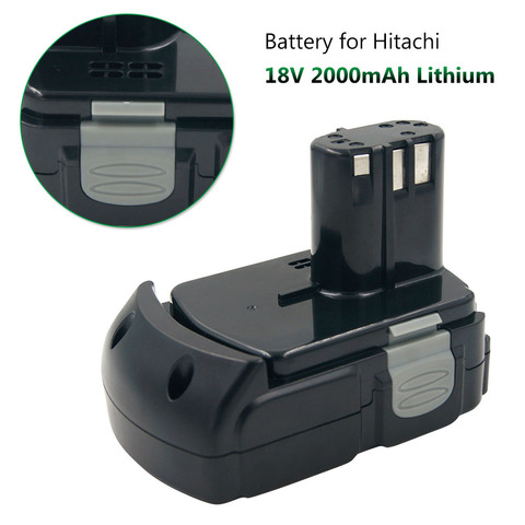 Batterie Rechargeable au Lithium 18V 2.0Ah pour outils électriques Hitachi 18V BCL1815 BCL1830 EBM1830 326240 326241 ► Photo 1/6