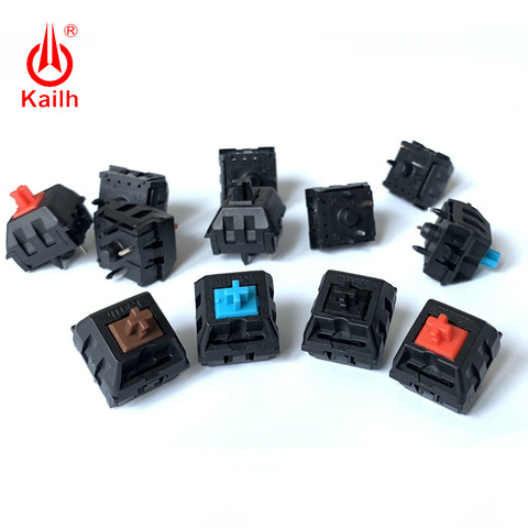 Kailh – interrupteur de clavier mécanique traditionnel, avec tige de clavier marron/rouge/bleu/noir, à monter soi-même, bouton Tactile 5 broches ► Photo 1/6