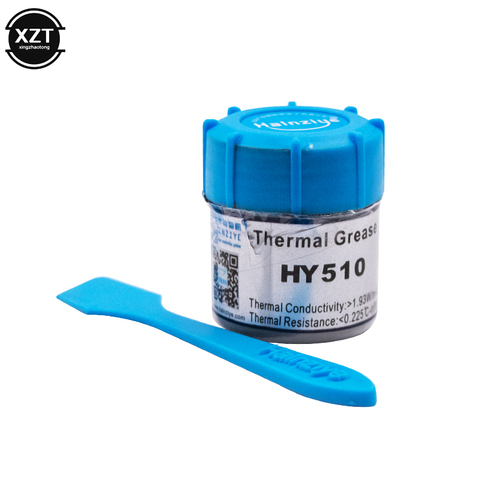 HY510 pâte thermique à composé en Silicone, 25g, 1.93W, dissipateur thermique à graisses conductrices pour refroidissement, refroidisseur de processeur, avec grattoir ► Photo 1/6