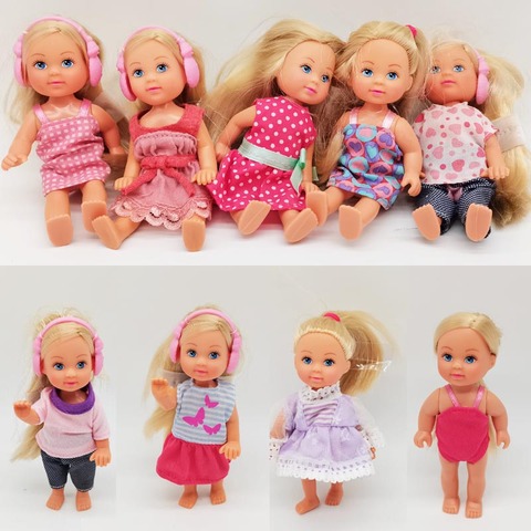 6 pièces/lot poupées Mini 11CM Kelly poupées jouets pour les filles ► Photo 1/4