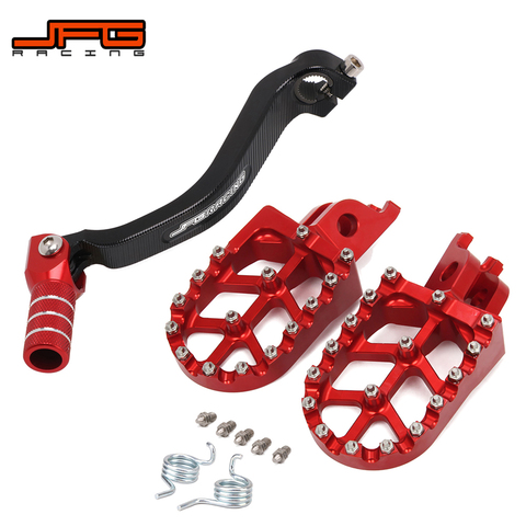 Moto CNC levier de vitesse pied levier repose-pieds repose-pieds pédales repose-pieds pour HONDA CRF250R 2010-2013 2014 2015 2016 2017 ► Photo 1/6