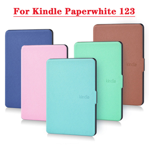 Coque pour Kindle Paperwhite 1 2 3 2015 2017 5e 6e 7e génération DP75SDI, étui Extra fin en PU intelligent, réveil automatique, sommeil ► Photo 1/6