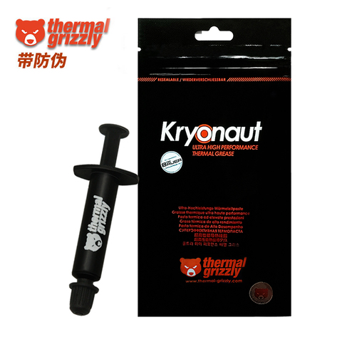 100% Original allemagne thermique Grizzly Kryonaut pâte refroidisseur graisse 12.5 W/m.k conducteur dissipateur thermique plâtre refroidisseur avec certificat ► Photo 1/3