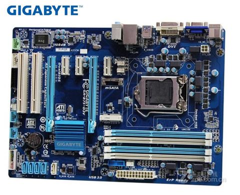 Gigabyte-carte mère GA-B75-D3V originale LGA 1155 DDR3 B75-D3V, 32 go B75, carte mère d'occasion pour bureau ► Photo 1/3