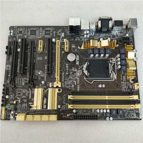 Carte mère d'occasion pour Asus Z87-A originale, pour Asus 1150, prise Z87, LGA i7 i5 i3 DDR3 32 go SATA3 ATX ► Photo 1/1