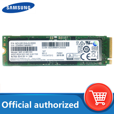 SAMSUNG SSD M.2 PM981 256 go 512 go disque dur à semi-conducteurs M2 SSD NVMe PCIe 3.0x4 NVMe ordinateur portable interne disco duro TLC PM 981 1 to ► Photo 1/6