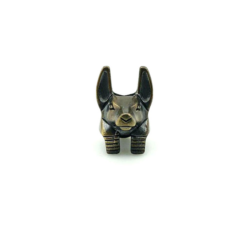 Outils de bricolage en plein air EDC laiton Anubis tête couteau perles lanière pendentifs porte-clés accessoires ► Photo 1/6