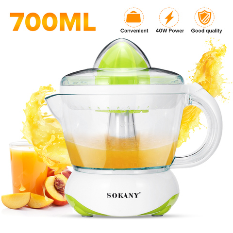 Presse-fruits électrique portable pour la maison, 700ml, extracteur de fruits, Orange, citron, 220-240V ► Photo 1/6