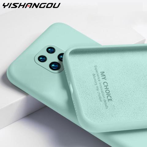 Étui en Silicone liquide couleur bonbon pour Xiaomi Redmi Note 9 8 Pro 9s 8T 7 9A 8A 7A Poco X3 NFC Mi 10T Pro couverture arrière en Silicone souple ► Photo 1/6