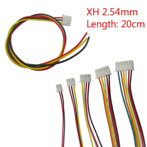 Lot de 100/50/10 pièces, connecteur de 26awg JST XH2.54 2/3/4/5/6/7/8/9/10P, 12 broches XH 2.54, prise 2.54mm, avec câble métallique 20cm de long ► Photo 1/1