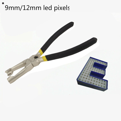 Pince de montage pour pixels led de 9mm/12mm, utilisée pour fixer les lumières LED exposées dans les lettres de canal LED ou les lettres à matrice de points LED ► Photo 1/4