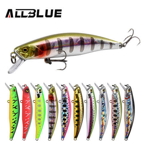 ALLBLUE – leurre méné SPRINT en plastique dur suspendu, appât artificiel Wobbler magnétique pour la pêche au lancer longue distance, Jerkbait, matériel pour pêcher le brochet, 8.5g, 75SP ► Photo 1/6