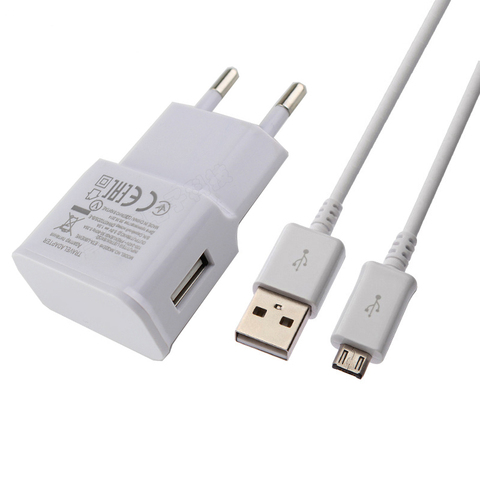 5v 2a Voyage Adaptateur Mural Chargeur Rapide Câble USB Pour Samsung Galaxy A80 A70 A40 A8 A9 2022 A5 A7 2017 C7 C9 Pro S10 Plus S9 S8 ► Photo 1/6