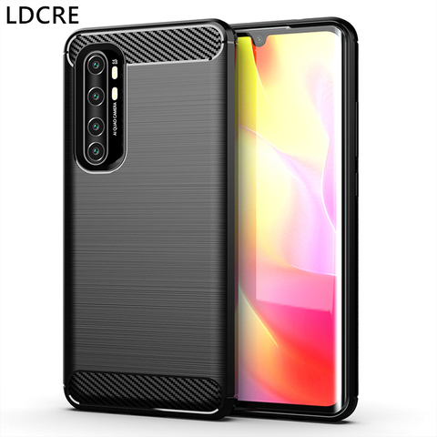 Coque de téléphone Xiaomi en TPU, mince, en Fiber de carbone, mat, pour Redmi Note 9T, Mi Note 10 Lite, nouvelle collection ► Photo 1/6