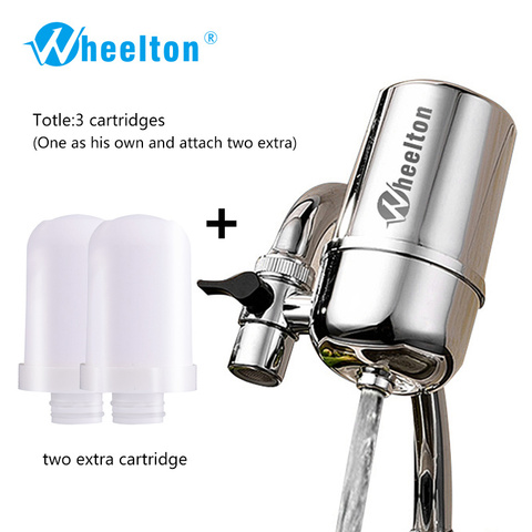 Wheelton robinet de filtre à eau du robinet (F-102-2E) enlèvement filtre de remplacement enlever l'eau alcaline cartouche céramique purificateur ► Photo 1/6
