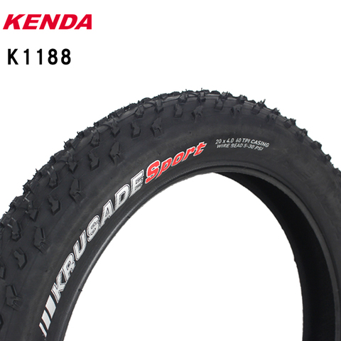 Kenda – pneu large intérieur et extérieur extra large pour vélo k1188, vélo de plage, pour la neige, 20x4.0, 60tpi, 26 pouces ► Photo 1/6