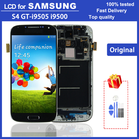 Bloc écran tactile LCD Super AMOLED, 5.0 pouces, pour Samsung Galaxy S4 GT-i9505 i9500 i9505 i337, Original ► Photo 1/6