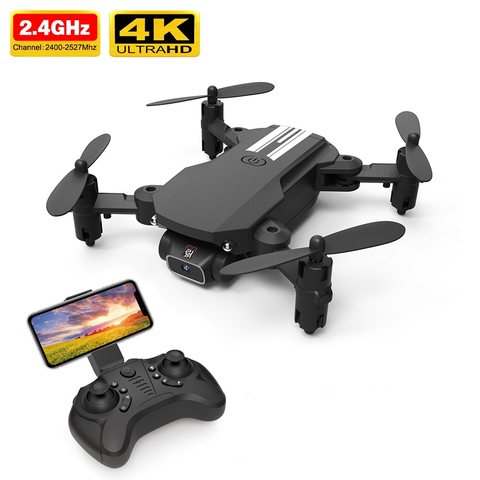 Drone 4K professionnel Mini 1080P HD caméra WiFi Selfie Drone quadrirotor Fpv pression d'air Altitude tenir pliable hélicoptère RC jouet ► Photo 1/6