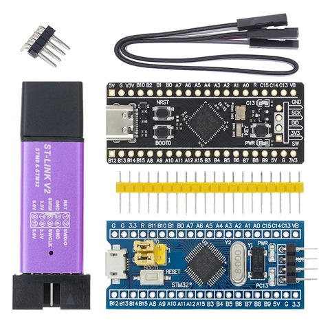 Simulateur de téléchargement de programmeur V2, ARM STM32, carte de développement du système Minimum STM32F4, STM32F401, ST-LINK ► Photo 1/6