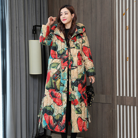 Veste longue coupe-vent pour femme, manteau matelassé, élégant, parka, nouvelle Collection hiver 2022 ► Photo 1/1