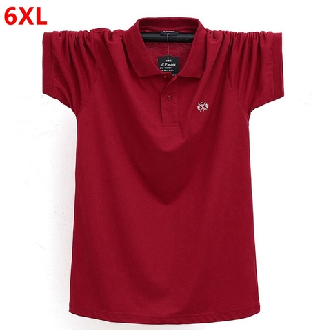 Polo à manches courtes pour hommes, décontracté, grande taille 6XL 5XL 4XL ► Photo 1/5