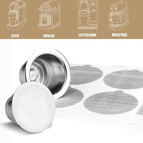 Icafilas – capsules de café de Nespresso, en acier inoxydable, avec joints en aluminium jetables, faciles à nettoyer, corps de tasse réutilisable ► Photo 1/6