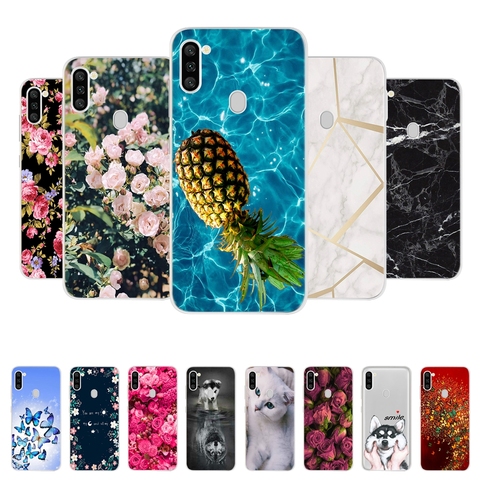 Pour Samsung M11 étui Samsung Galaxy A11 étui Silicone coque arrière souple pour Samsung M11 M115F A11 A115F M A 11 6.4