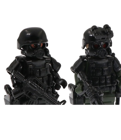 Jouets pour les forces spéciales militaires, 10 pièces, mini blocs de construction, Police moderne, ville SWAT, figurines militaires playmobil ► Photo 1/1