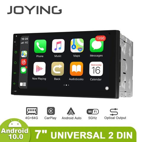 Joying – Autoradio multimédia universel, Android 10, 7 pouces, 2 din, GPS, TV numérique, Carplay, Cassette, 4G, OBD2 ► Photo 1/6