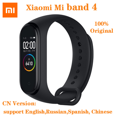 Original Xiao mi mi bande 4 montre intelligente AMOLED couleur écran coeur Fitness Sport 50ATM étanche Bracelet intelligent Bluetooth 5.0 ► Photo 1/6