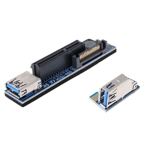 Adaptateur PCI Express USB 3.0, carte d'extension PCIE Riser, port USB 3.0, PCI Express X1 à X4 ► Photo 1/5