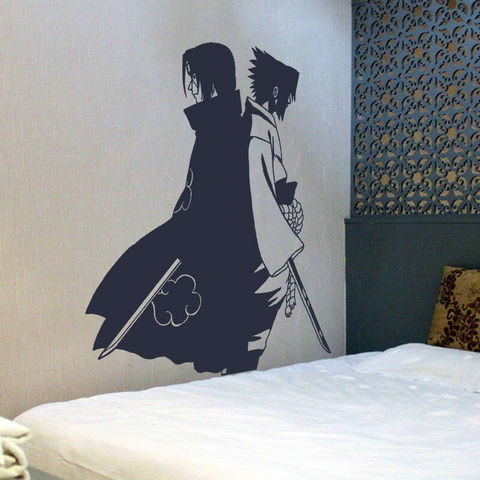 Autocollant mural de dessin animé Naruto, décor mural en vinyle pour chambre d'enfants et de bébés ► Photo 1/4