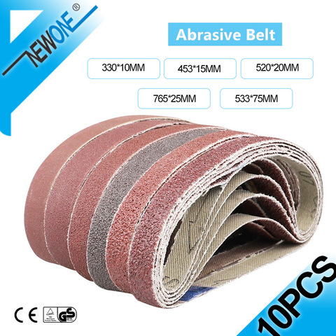 Courroies abrasives de ponçage, 453x15, 10 pièces ► Photo 1/6