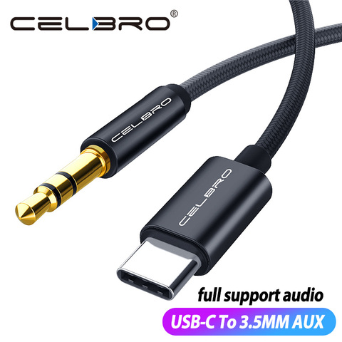 Usb Type C AUX câble Jack 3.5mm câble Audio Usb C 3.5 MM adaptateur pour Samsung s21 20 Huawei Xiaomi voiture casque haut-parleur Aux cordon ► Photo 1/6