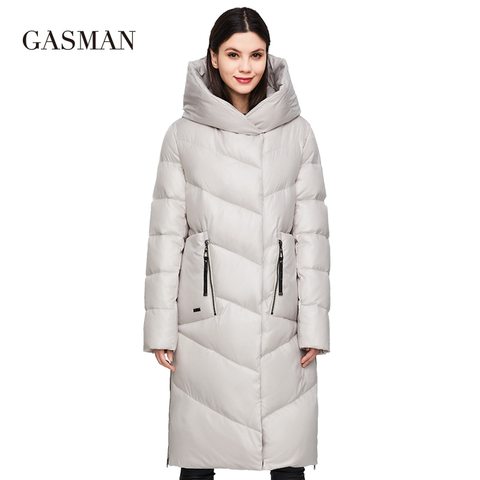 GASMAN-veste longue et chaude pour femmes, marque à la mode, parka d'hiver, grande taille 2022, collection vêtements épais ► Photo 1/6