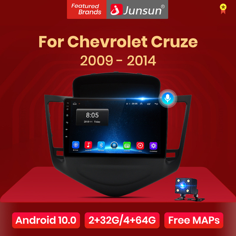 Junsun V1 pro 2G + 32G Android 10 pour Cruze Chevrolet 2008 - 2015 autoradio multimédia lecteur vidéo Navigation GPS 2 din dvd ► Photo 1/6