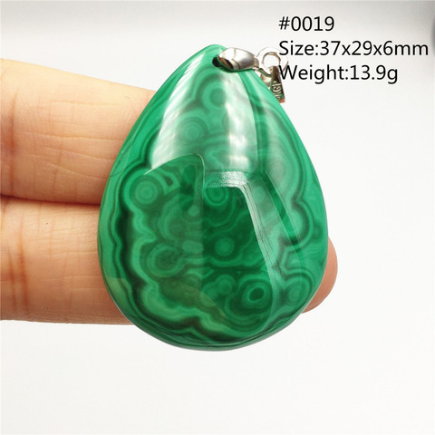 Pendentif en Chrysocolla Malachite vert véritable, pierre précieuse de guérison, collier, pendentif en cristal pour femmes et hommes, bijoux AAAAA ► Photo 1/5