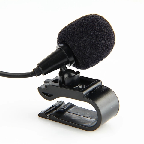 3m de Long professionnels voiture Audio Microphone 3.5mm pince prise Jack micro stéréo Mini filaire externe Microphone pour Auto DVD Radio ► Photo 1/6