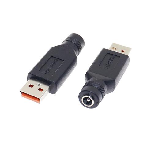 Convertisseur d'alimentation cc 5.5x2.1mm, connecteur femelle vers USB mâle pour Lenovo Yoga 3 mâle ► Photo 1/5