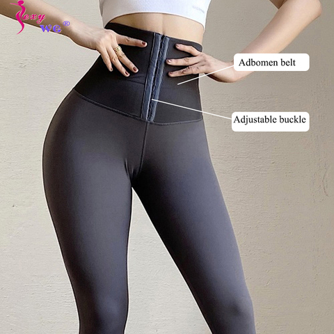 SEXYWG – Leggings amincissants pour femmes, pantalon d'entraînement à la taille, rehausseur de fesses, sous-vêtement Sexy, culotte de contrôle du ventre ► Photo 1/6