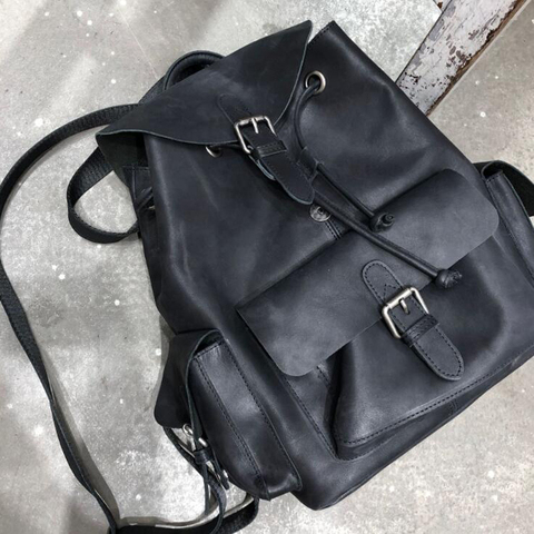 Femmes en cuir véritable sac à dos Vintage sacs à dos pour adolescent mode voyage Pack sacs de haute qualité en cuir de vachette sac à dos ► Photo 1/6