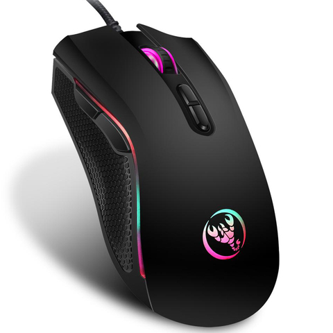 1200 1600 2400 3200 DPI souris de jeu réglable 3200 DPI capteur optique 7 rvb rétro-éclairage jeu souris pour ordinateur portable PC ► Photo 1/6