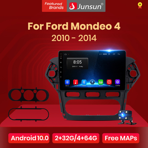 Junsun V1 Android 10.0 DSP AI commande vocale autoradio multimédia lecteur vidéo pour Ford Mondeo 4 2010-2014 no 2 din autoradio ► Photo 1/6